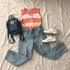 Vintage Knit Striped Top